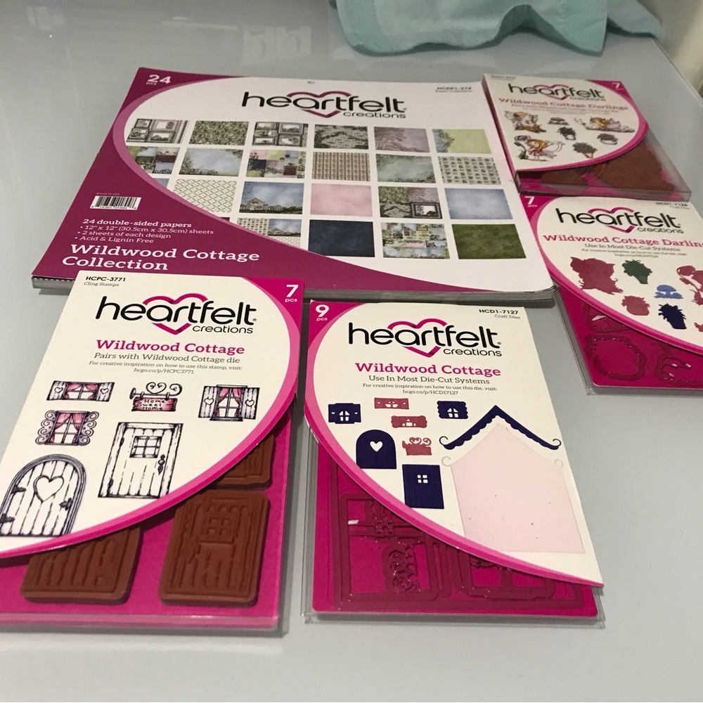 New unopened Heartfelt Creation Wildwood Cottage Collection